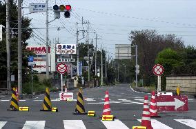 Streets in Tokaimura deserted